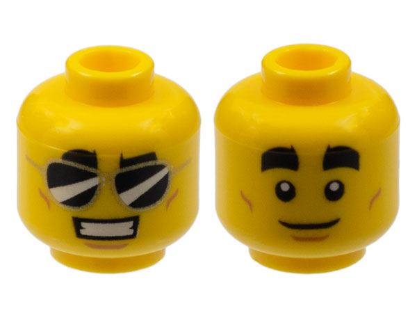 The two expressions of the one missing yellow head.