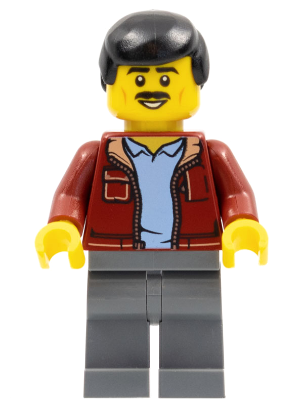 Lego man with moustache sale