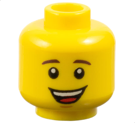 Smiling lego face sale